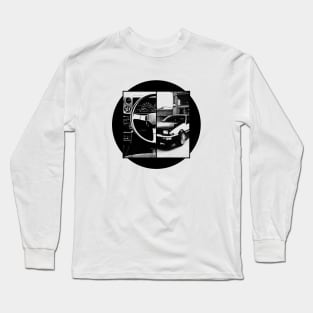 TOYOTA COROLLA AE86 TRUENO Black 'N White 5 Long Sleeve T-Shirt